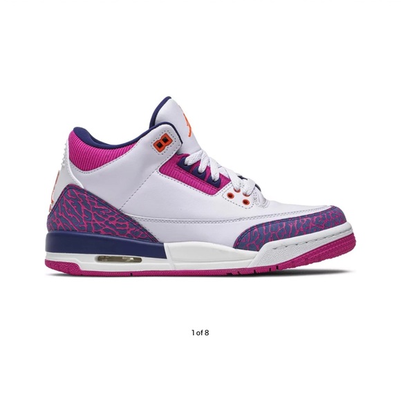Jordan 3 retro barely grape size 6 youth - Picture 4 of 5